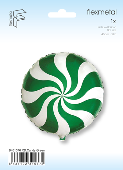 Μπαλόνι Φοιλ 18 Καραμέλα Πράσινη / 45 εκ