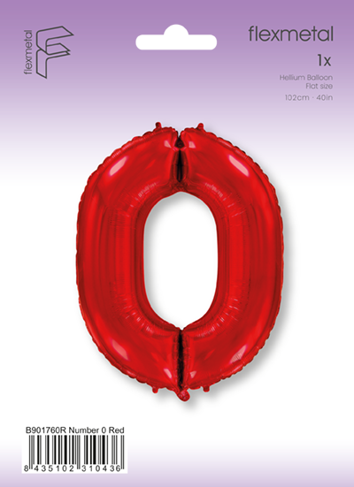 Φοιλ Σχήμα Κόκκινο Νούμερο 0 / 90εκ ύψος