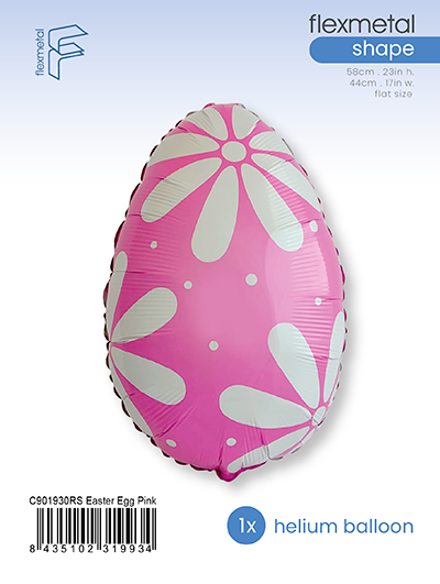 Μπαλόνι Φοιλ 17 Πασχαλινό Αυγό Ροζ - Easter Egg / 44εκ