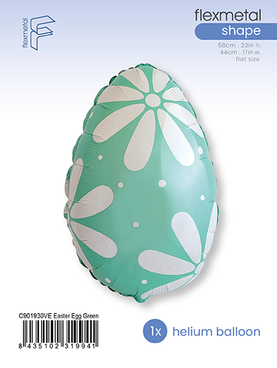 Μπαλόνι Φοιλ 17 Πασχαλινό Αυγό Πράσινο - Easter Egg / 44εκ