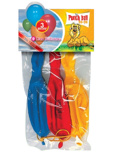 Μπαλόνια Γιο Γιο 57εκ Punch Ball / 3 τμχ