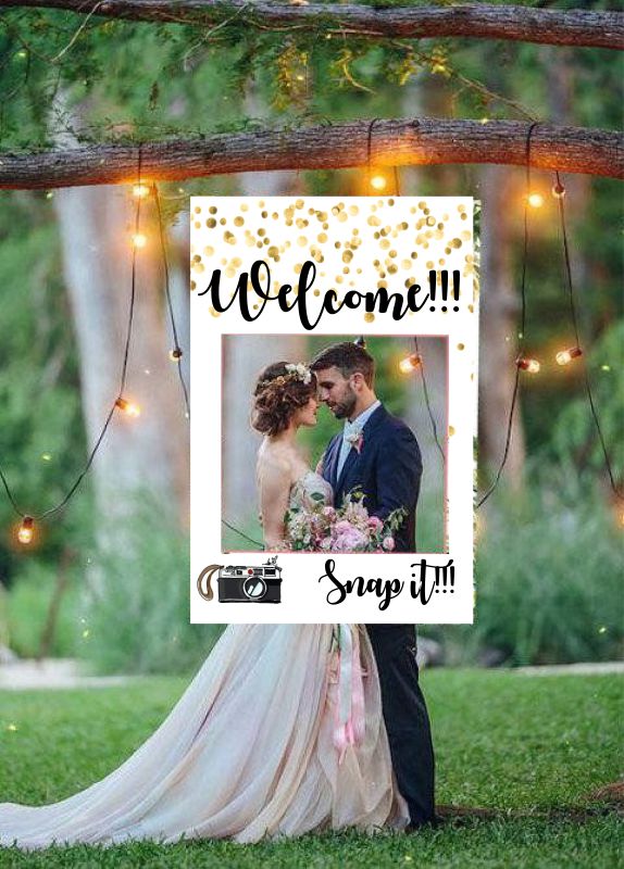 Κάδρο Photo Booth Γάμου Κάμερα