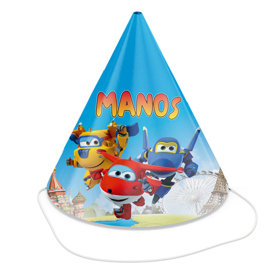 Καπελάκια πάρτυ Super Wings (4 τεμ)