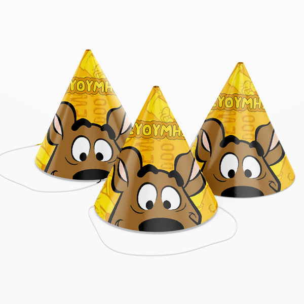 Καπελάκια πάρτυ Κεφάλι Scooby Doo (4 τεμ)