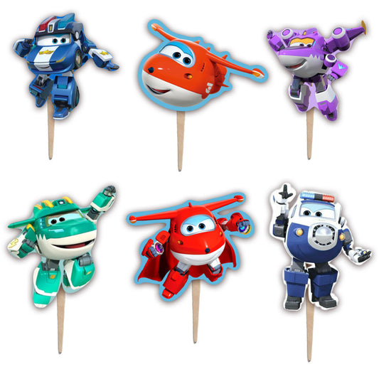 Οδοντογλυφίδες Super Wings (6 τεμ)