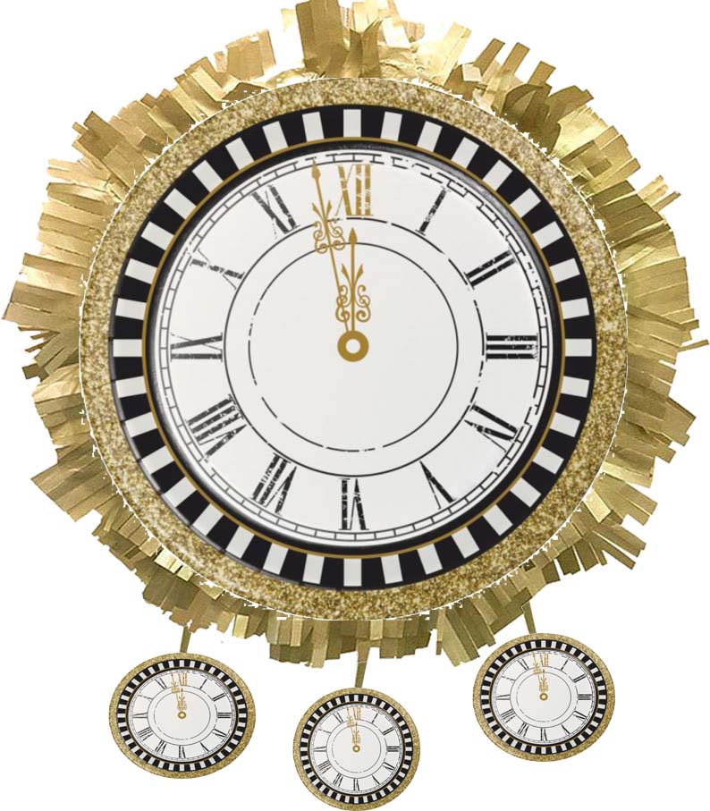 Πινιάτα Ρολόι "Ρεβεγιόν Πρωτοχρονιάς"