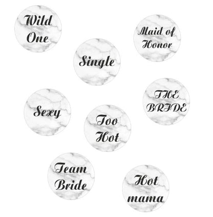 Κονκάρδες Μπάτσελορ Μάρμαρο ( 8 τεμ)