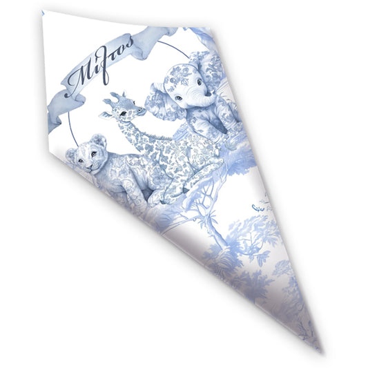 Χωνάκια για Ζαχαρωτά - Blue Toile Ζώα Της Ζούγκλας