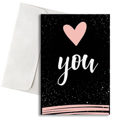 Κάρτα Αγάπης - Καρδιά ροζ