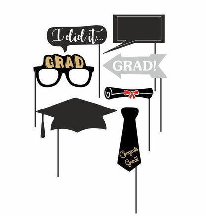 Photobooth Props για Αποφοίτηση (7 τεμ)
