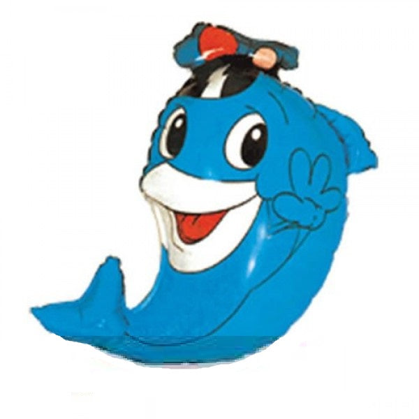 Μπαλόνι Φοιλ Σχήμα Δελφίνι Delfy Σιέλ - 76 εκ - Ασυσκεύαστο