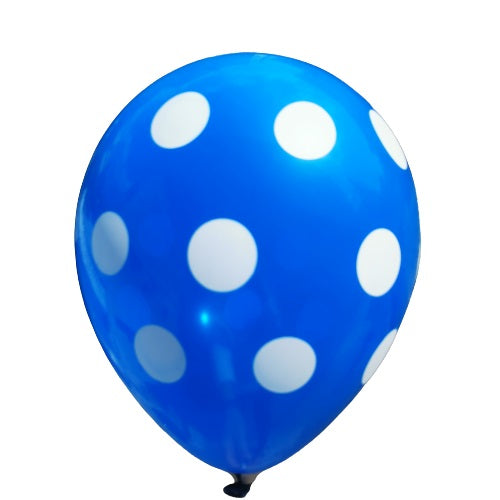Μπαλόνια Pastel R100 Πουά Μπλε /25 τεμ