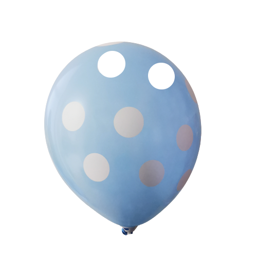 Μπαλόνια Pastel R100 Πουά Σιέλ /25 τεμ