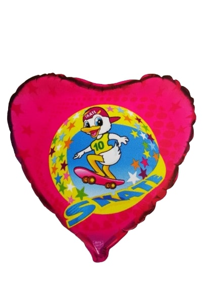 Μπαλόνι Φοιλ 18 Καρδιά - Skate Duck / 46 εκ ασυσκεύστο