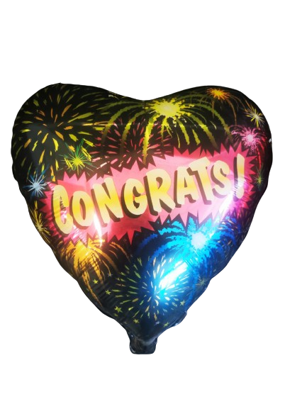 Μπαλόνι Φοιλ 18  Congrats / 46 εκ - Ασυσκεύαστο