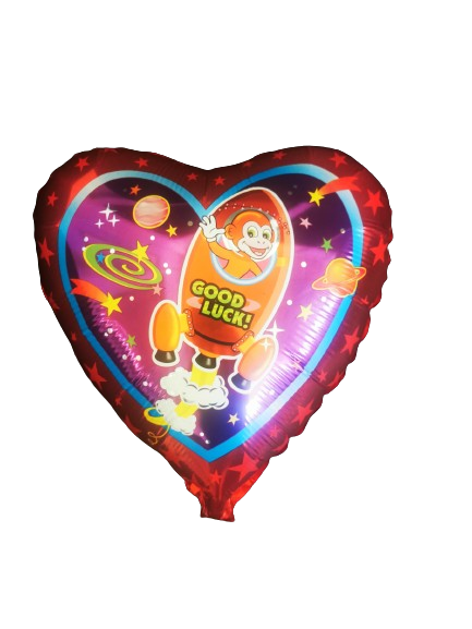 Μπαλόνι Φοιλ Καρδιά 18 Good Luck  /46 εκ - Ασυσκευαστο