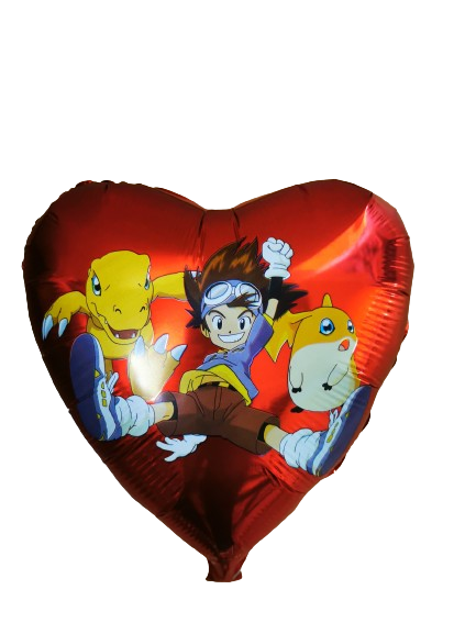 Μπαλόνι Φοιλ 18 Καρδιά - Digimon / 46 εκ ασυσκεύστο