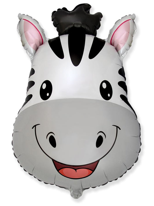 Μπαλόνι Φοιλ Σχήμα Κεφάλι Ζέβρα / 68 x 48 εκ - Συσκευασμένο