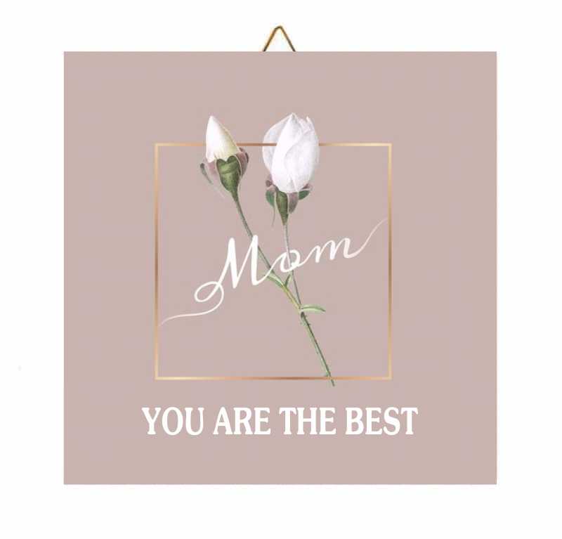 Ξύλινο καδράκι Best Mom