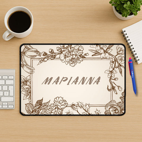 Mouse Pad Gaming - Floral Με Όνομα