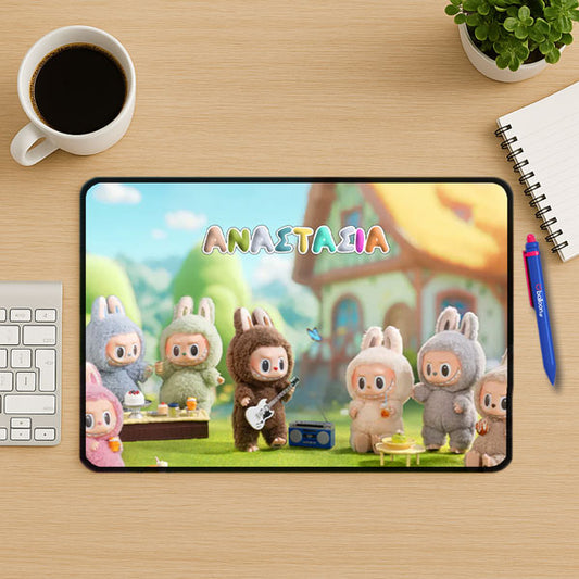 Mouse Pad Gaming - LABUBU Garden Party Με Όνομα
