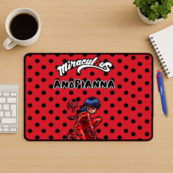 Mouse Pad Gaming - Miraculous LadyBug Με Όνομα