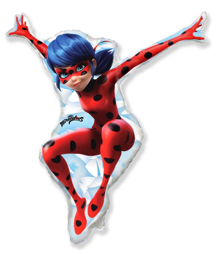 Μπαλ. Φοιλ Σχήμα Miraculous LadyBug - Συσκευασμένο