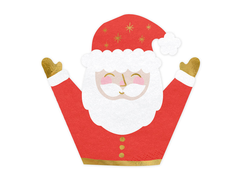 Χαρτοπετσέτες Άγιος Βασίλης - Santa Claus 16x15εκ / 20 τμχ