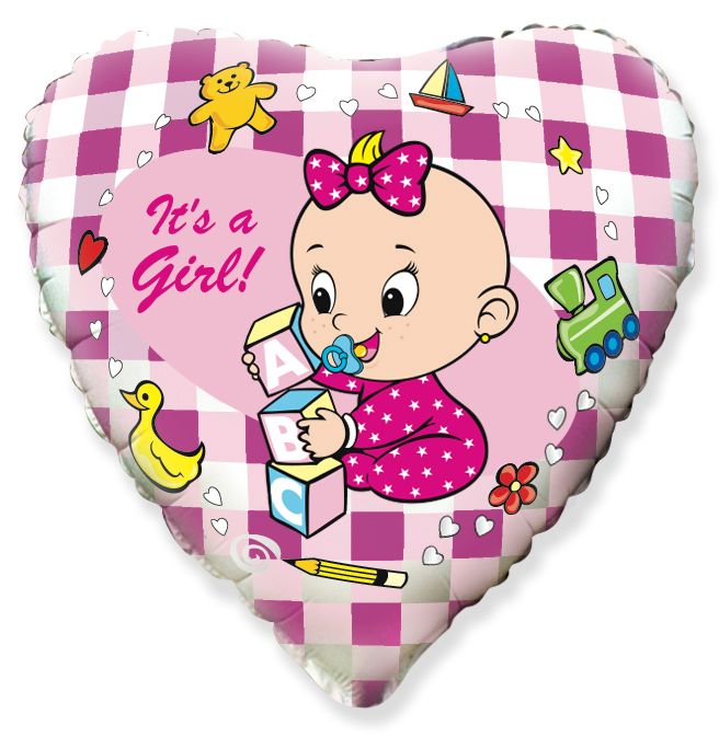 Μπαλόνι Φοιλ 18 Baby Girl  / 46 εκ Ασυσκεύαστο