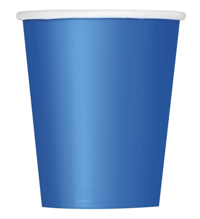 Ποτήρια Χάρτινα 266ml Μπλε /8 τεμ - Royal Blue