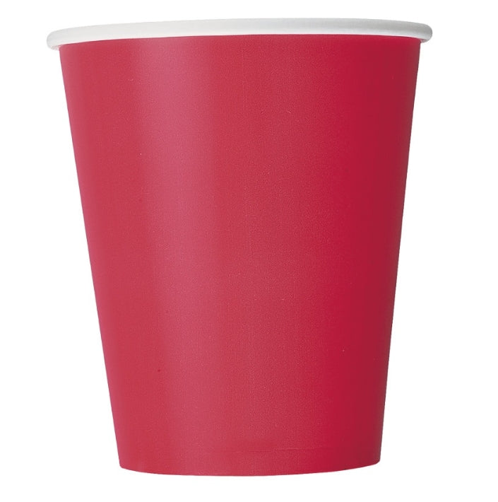 Ποτήρια Χάρτινα 266ml Κόκκινο /8 τεμ - Ruby Red