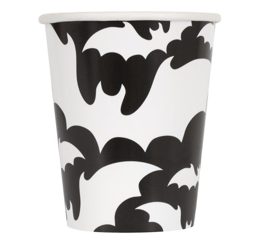 Ποτήρια Χάρτινα Νυχτερίδες  266 ml / 8 τεμ.