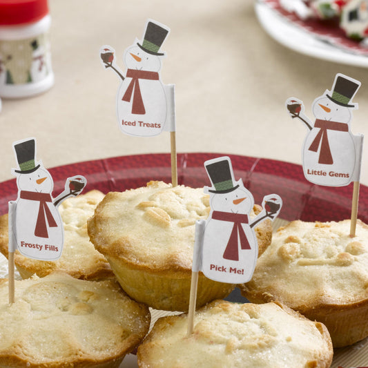 Διακοσμητικές οδοντογλυφίδες Χιονάνθρωποι