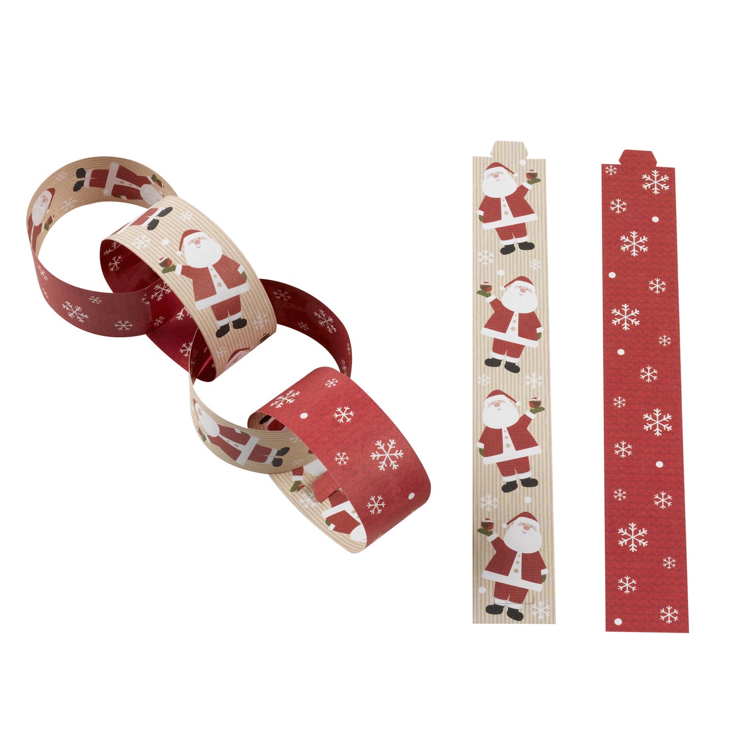 Γιρλάντα Χάρτινη Αλυσίδα Father Christmas 3 μ - Santa Claus  Άγιος Βασίλης  Merry Christmas