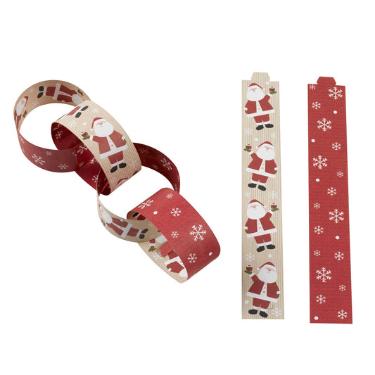 Γιρλάντα Χάρτινη Αλυσίδα Father Christmas 3 μ - Santa Claus  Άγιος Βασίλης  Merry Christmas