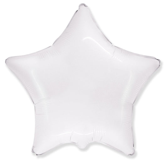 Μπαλόνι Φοιλ 18 Αστέρι - Λευκό 46 εκ