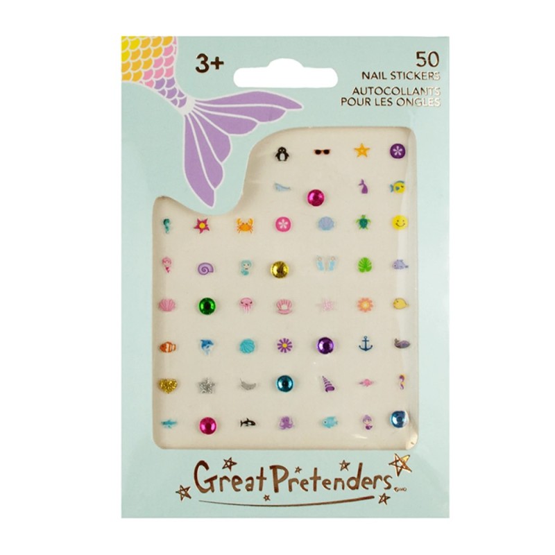 Αυτοκόλλητα για νύχια Γοργόνα (50 τεμ)