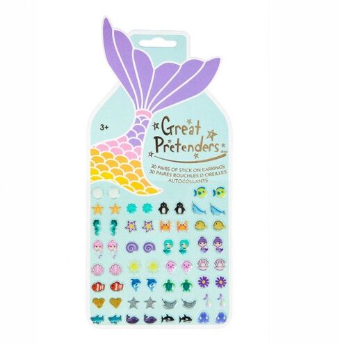 Αυτοκόλλητα σκουλαρίκια Γοργόνα (30 τεμ)