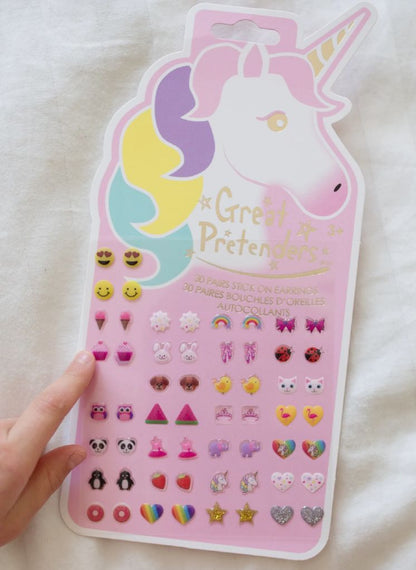 Αυτοκόλλητα σκουλαρίκια Μονόκερος (30 τεμ)