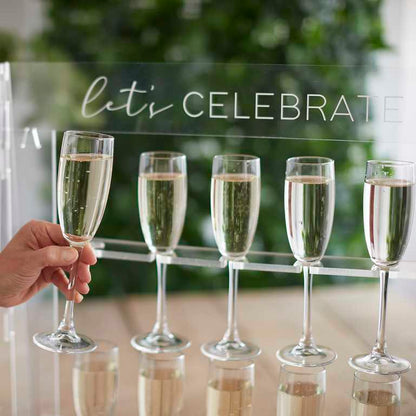 Ακρυλικό Σταντ Για Ποτά - Let's Celebrate