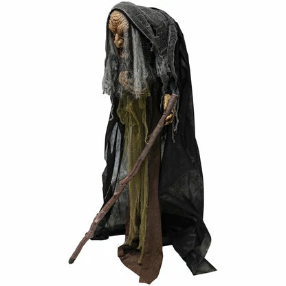 Animatronic Φιγούρα Halloween - Μάγισσα με φως και ήχο 160cm