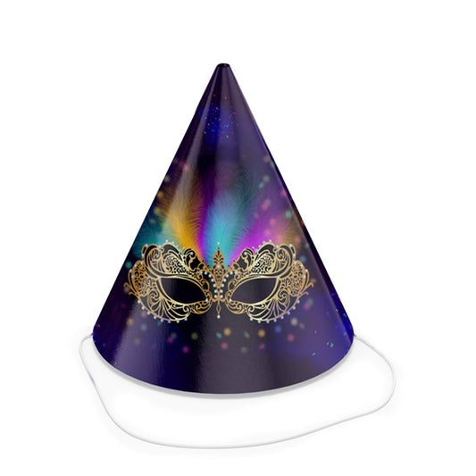 Καπελάκια Μάσκα Αποκριάτικη (4 τεμ)