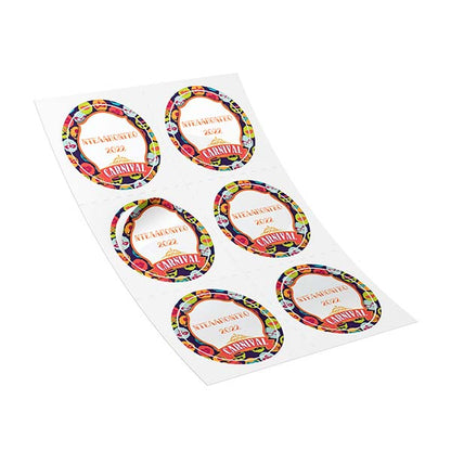 Αποκριάτικο Αυτοκόλλητο Ντελαπόνγκο (6 τεμ)