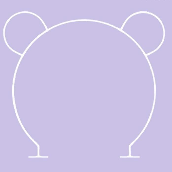 Αψίδα αλουμινίου με αυτάκια 3 x 2.40 m