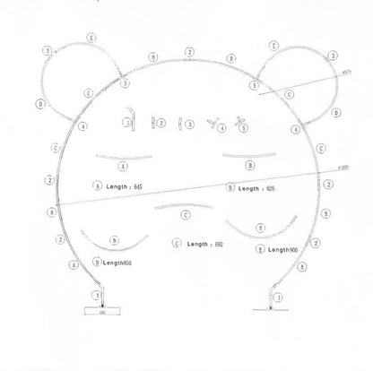 Αψίδα αλουμινίου με αυτάκια 3 x 2.40 m