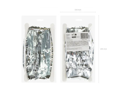 Ασημί Μεταλλική Κουρτίνα Διακόσμησης