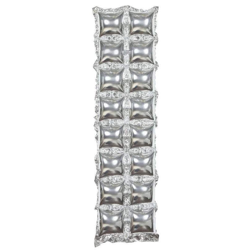 Ασημί Μπαλόνι foil για Backdrop