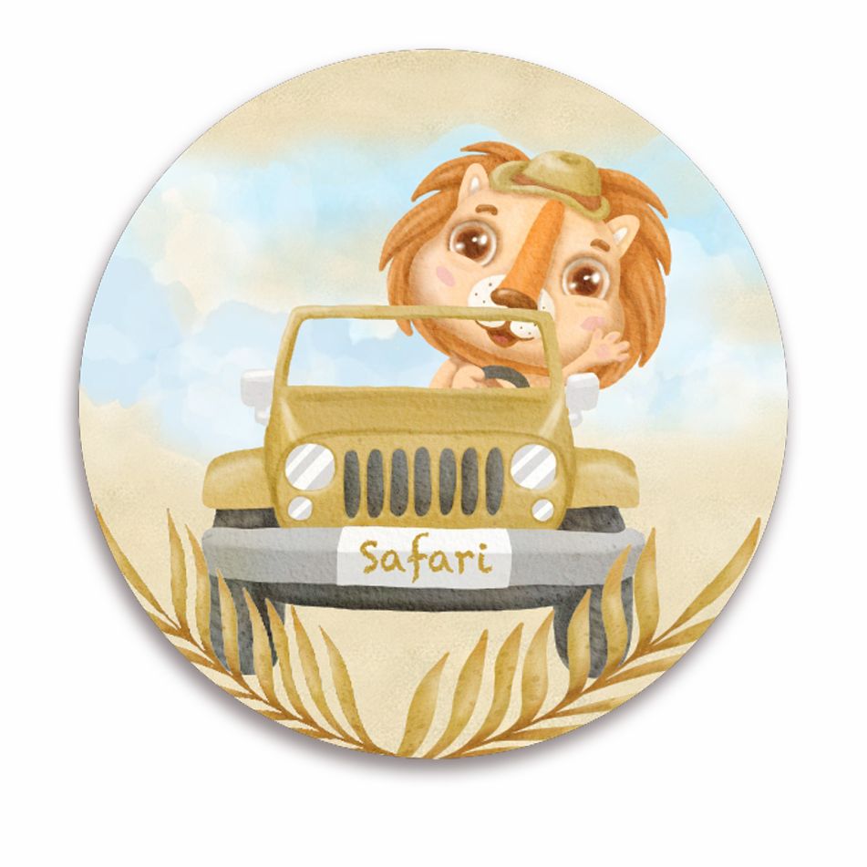 Αυτοκόλλητα Ζώα της Ζούγκλας (6 τεμ)