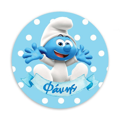 Αυτοκόλλητα με όνομα Στρουμφάκι (6 τεμ)