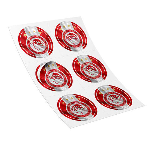 Αυτοκόλλητα Ολυμπιακός (6 τεμ)